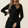 Montville Long Sleeve Knit Dress Black